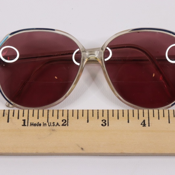 Vintage 70s Clear Acetate Purple Tinted Sunglasses main image 7